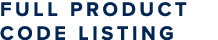 Full Product Code Listing